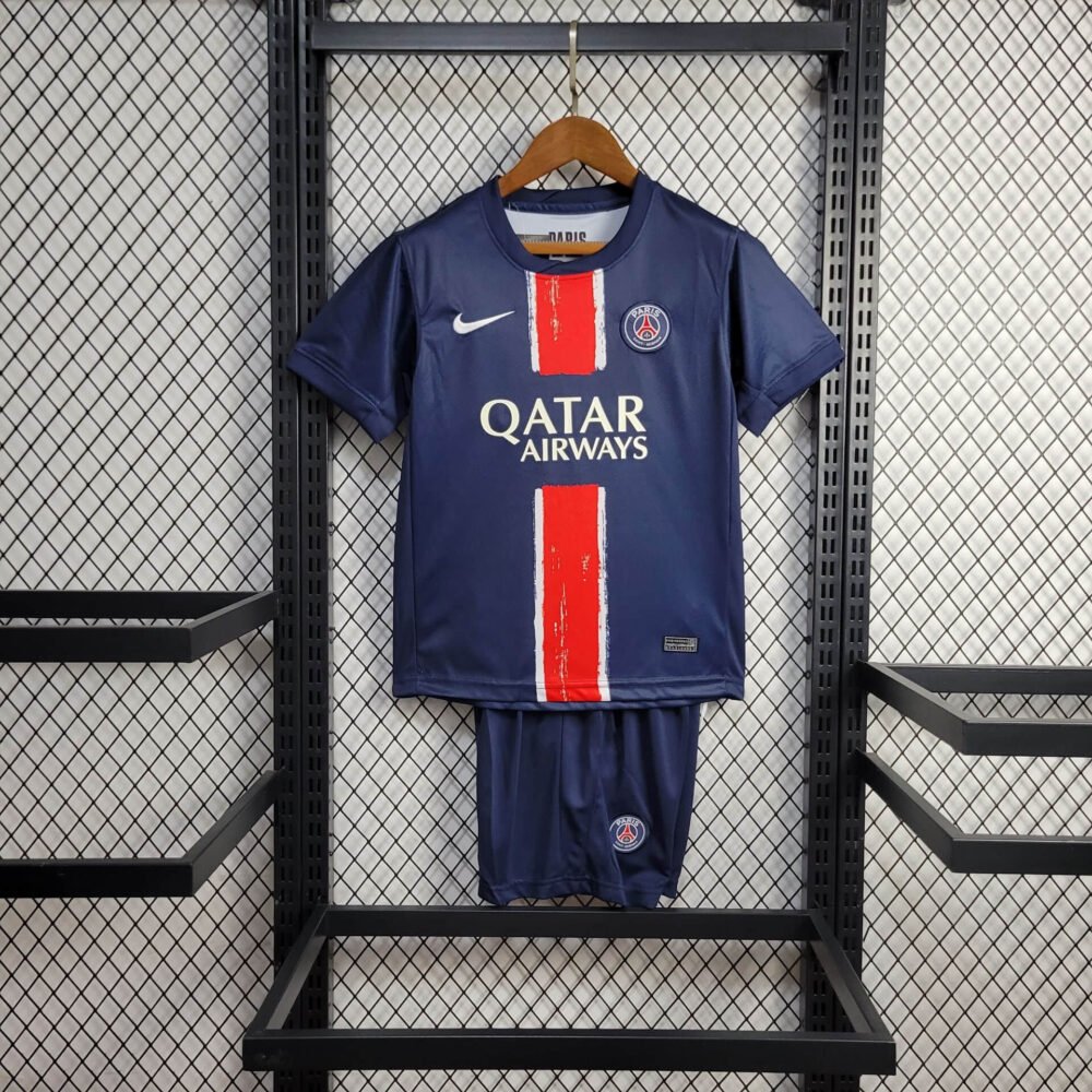 2024/2025 Paris Saint-Germain Home Football Shirt Kids Size-NO.11 Ball