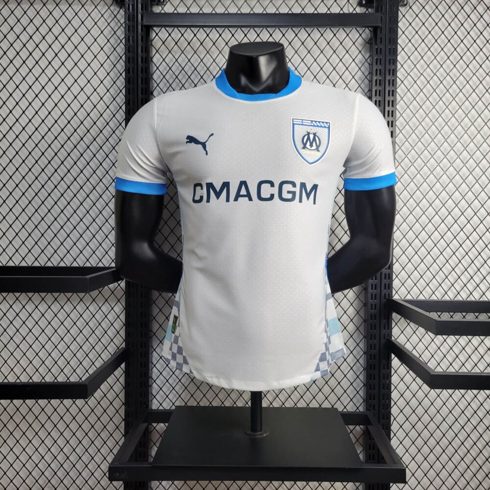2024/2025 Player Version Olympique Marseille Home Football Shirt-NO.11 Ball