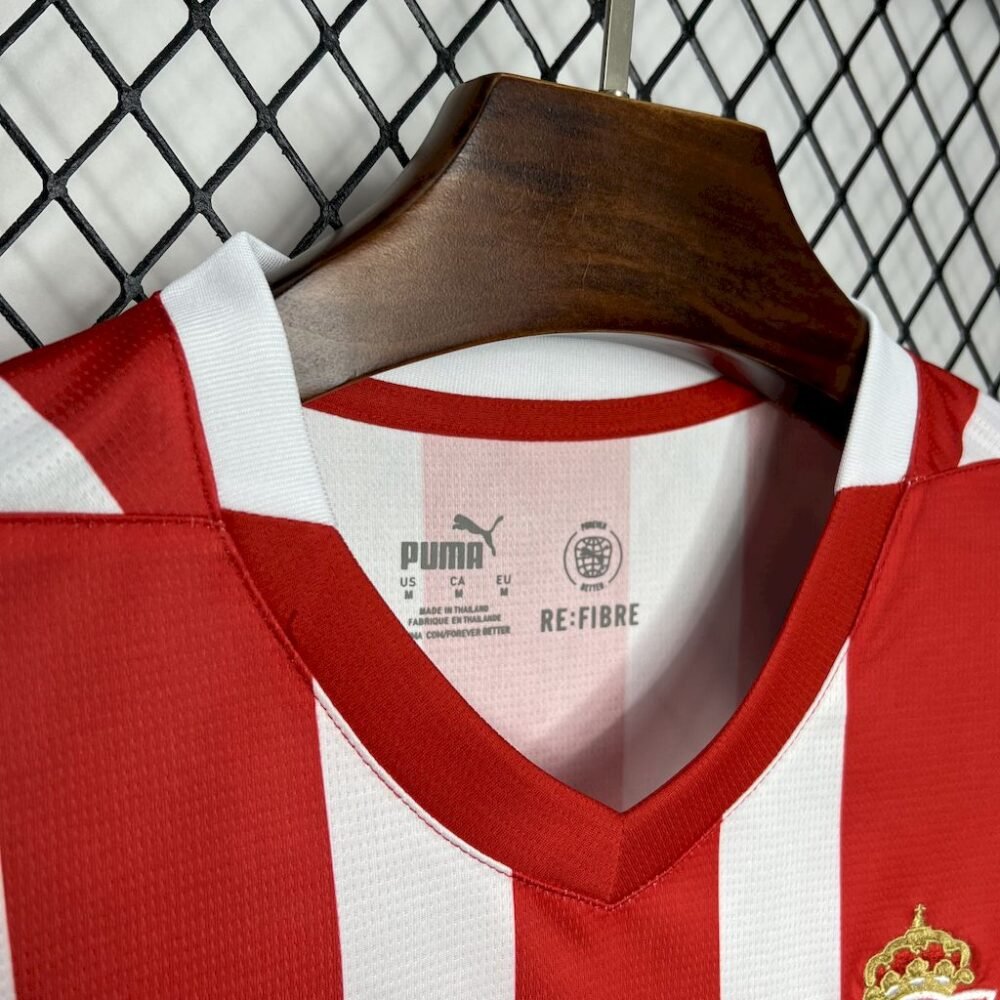 2024/2025 Sporting de Gijon Home Football Shirt-NO.11 Ball