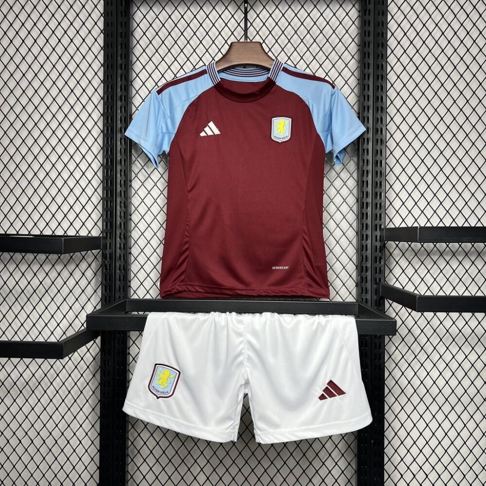 2024/2025 Aston Villa Home Football Shirt Kids Size-NO.11 Ball