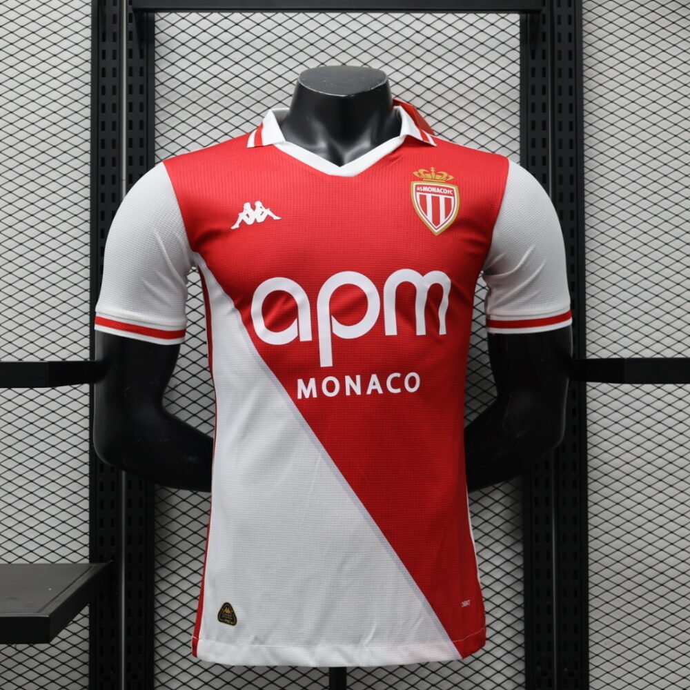 2024/2025 Player Version AS Monaco Home Football Shirt-NO.11 Ball