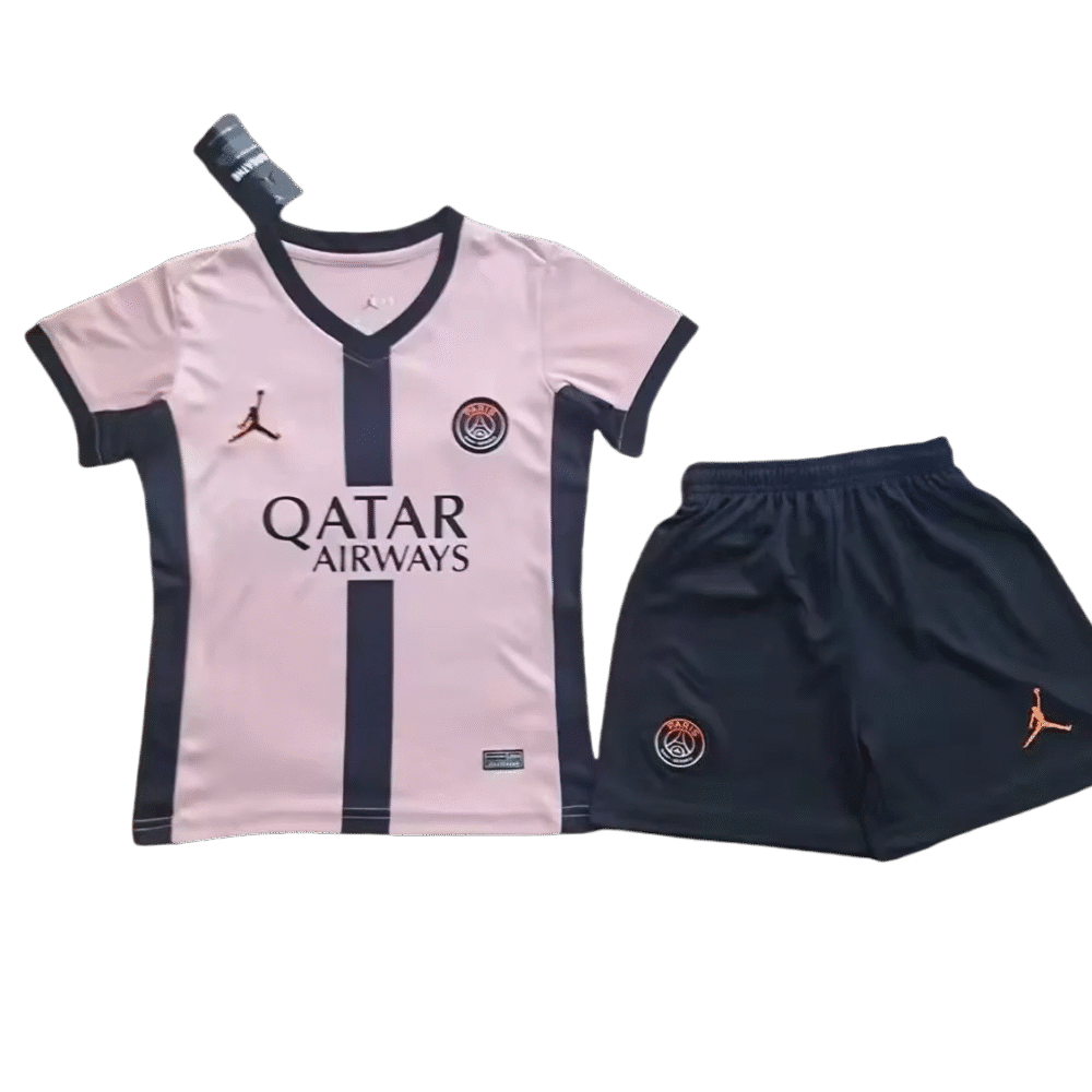 2024/2025 Paris Saint-Germain Third Away Football Shirt Kids Size-NO.11 Ball