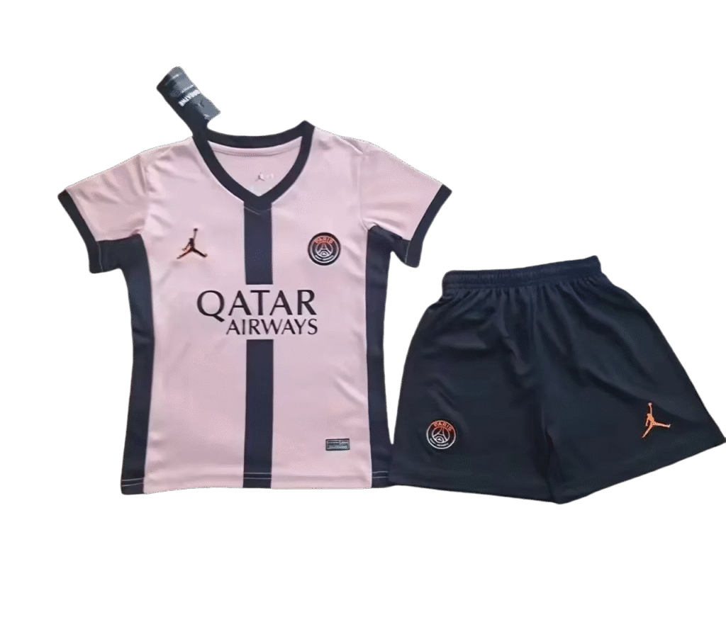 2024/2025 Paris Saint-Germain Third Away Football Shirt Kids Size-NO.11 Ball