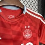 2024/2025 Aberdeen Home Football Shirt Kids Size-NO.11 Ball