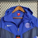 2023/2024 Paris Saint-Germain Windbreaker Blue Football Shirt-NO.11 Ball