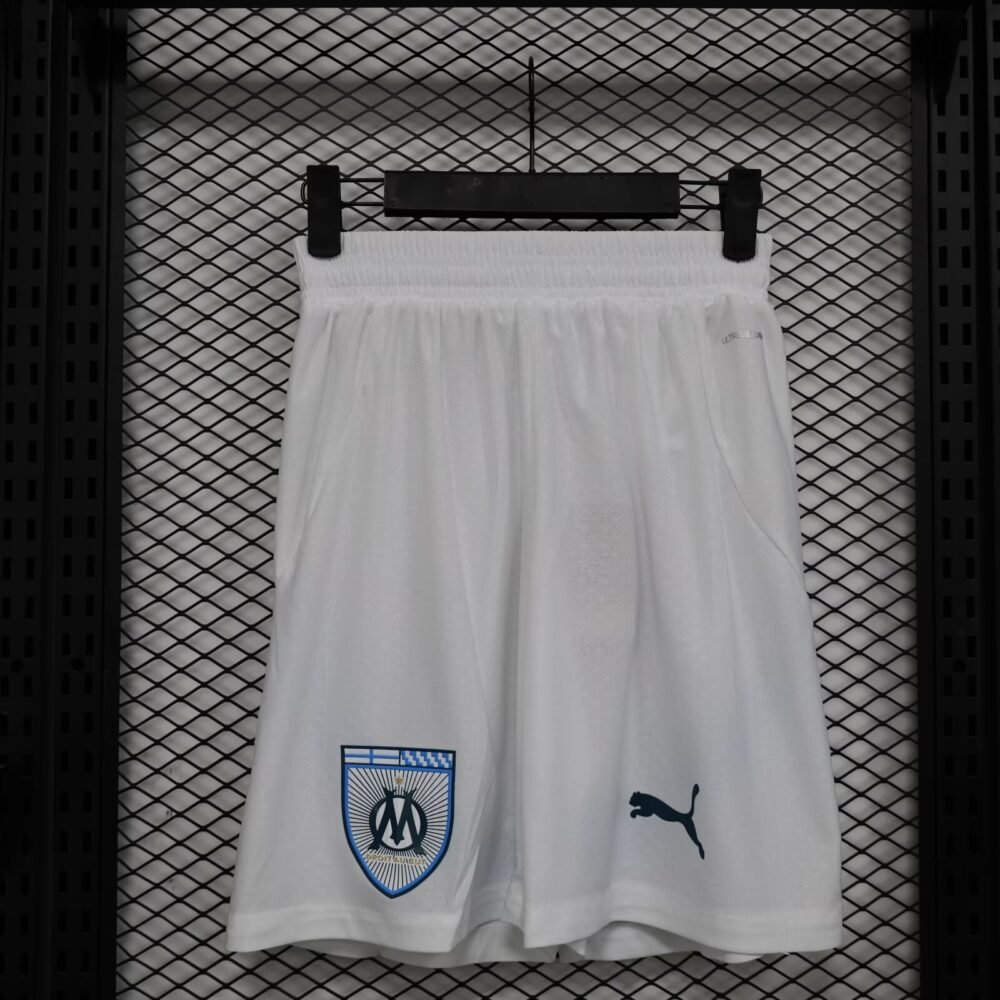 2024/2025 Player Version Olympique Marseille Home Shorts-NO.11 Ball