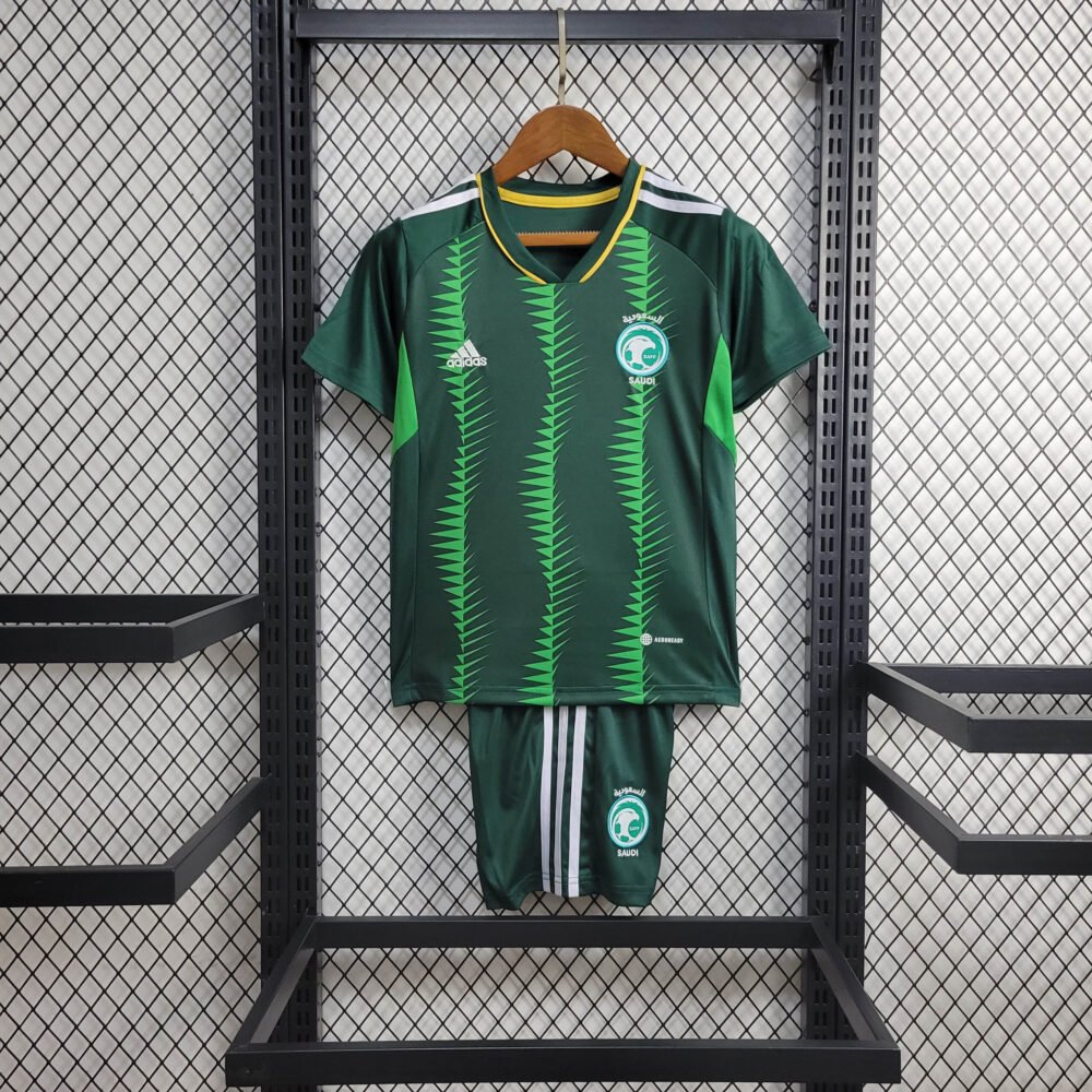 2023 Saudi Arabia Home Football Shirt Kids Size-NO.11 Ball