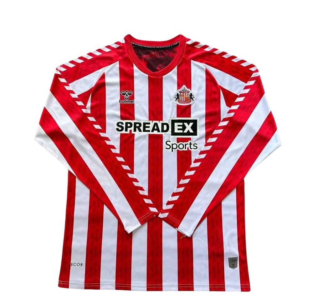 2024/2025 Long Sleeve Sunderland Home Football Shirt-NO.11 Ball