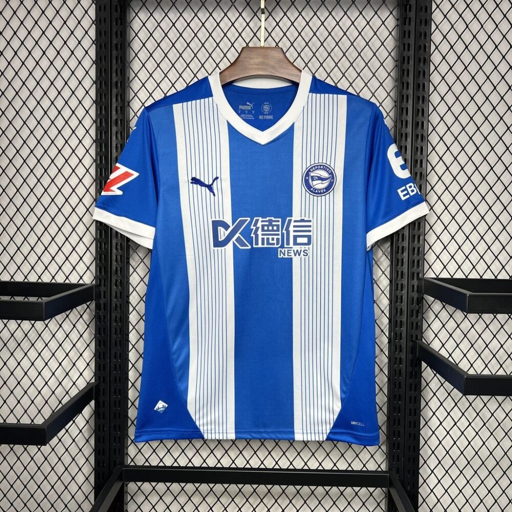 2024/2025 Deportivo Alaves Home Football Shirt-NO.11 Ball