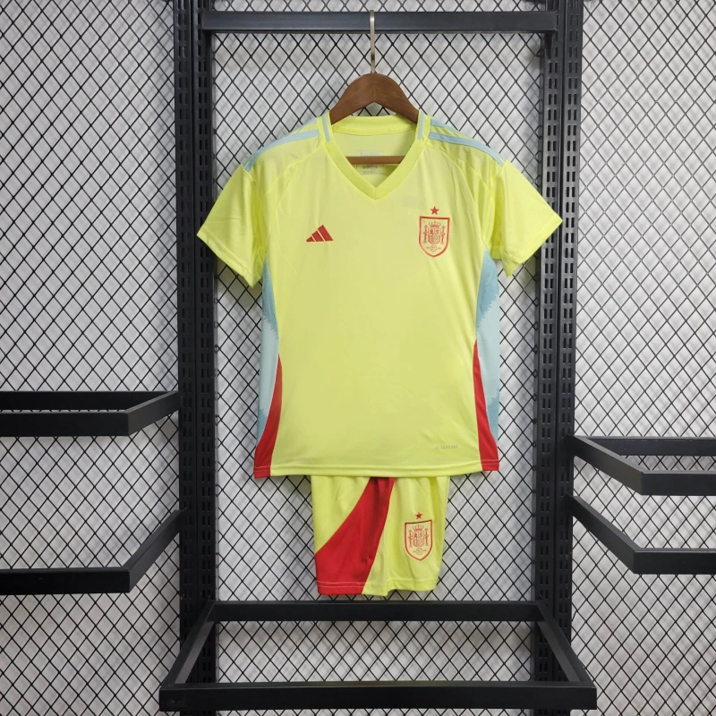 2024/2025 Spain Away Football Shirt Kids Size-NO.11 Ball