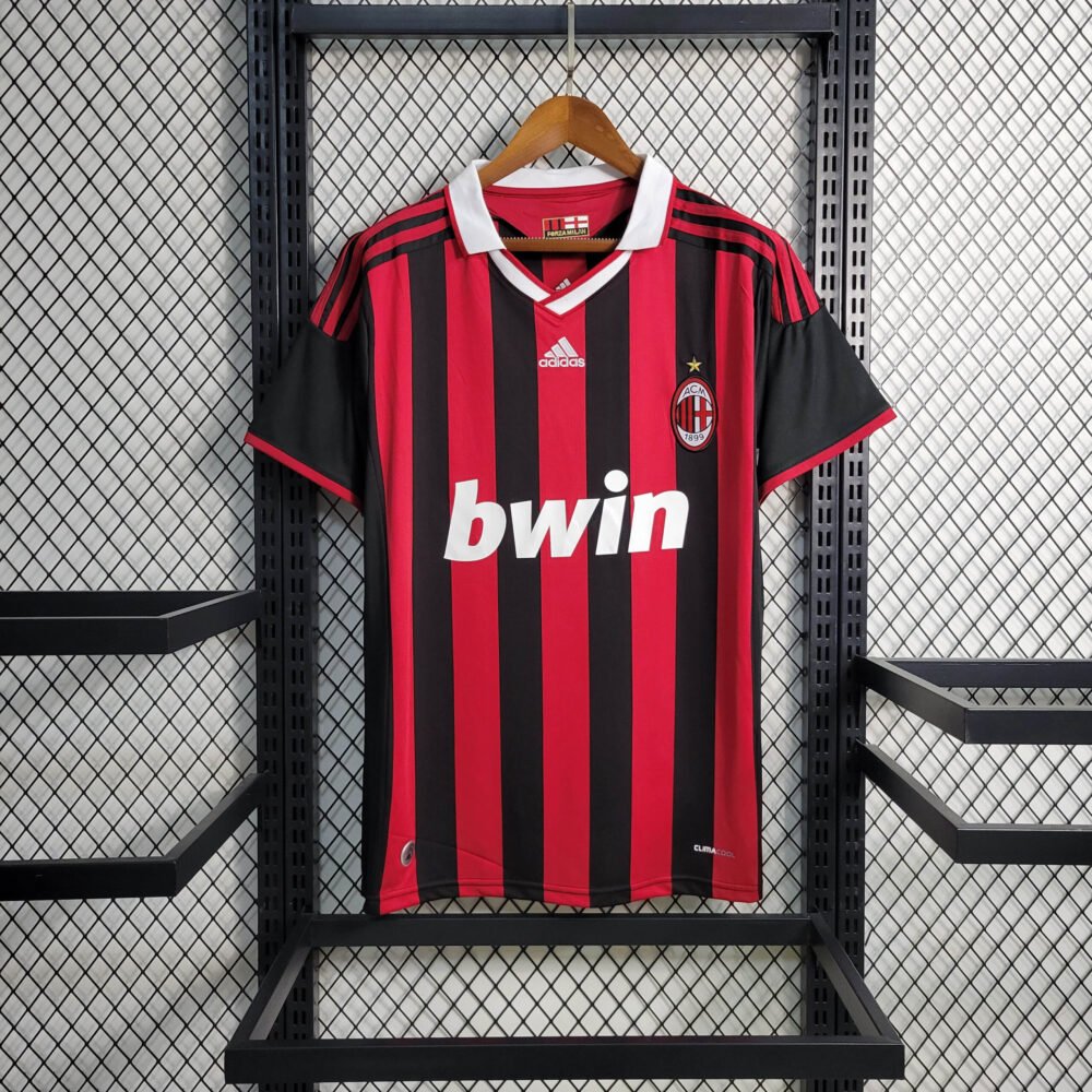 2009/2010 Retro AC Milan Home Football Shirt-NO.11 Ball