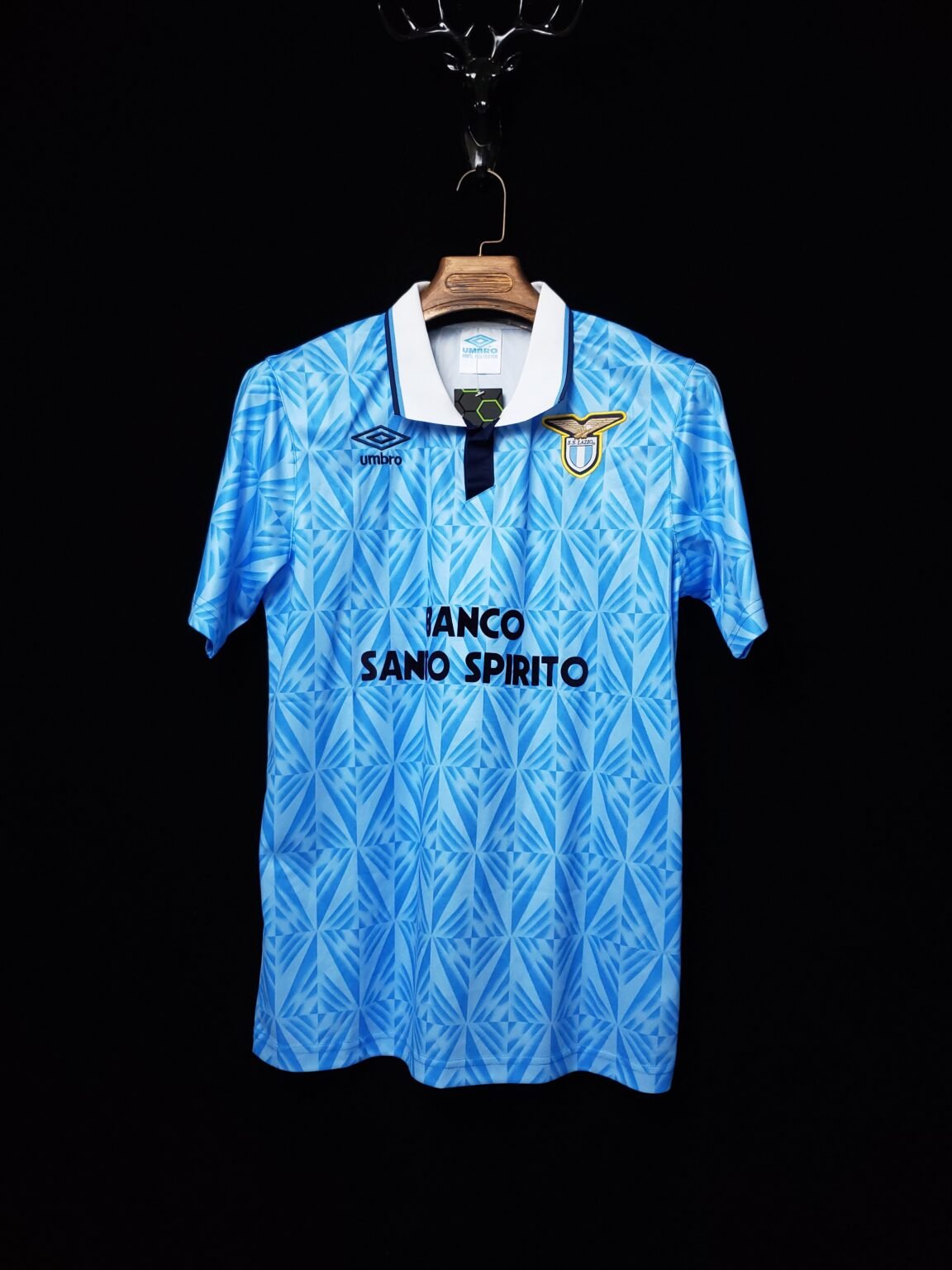 1991/1992 Retro Lazio Home Football Shirt-NO.11 Ball