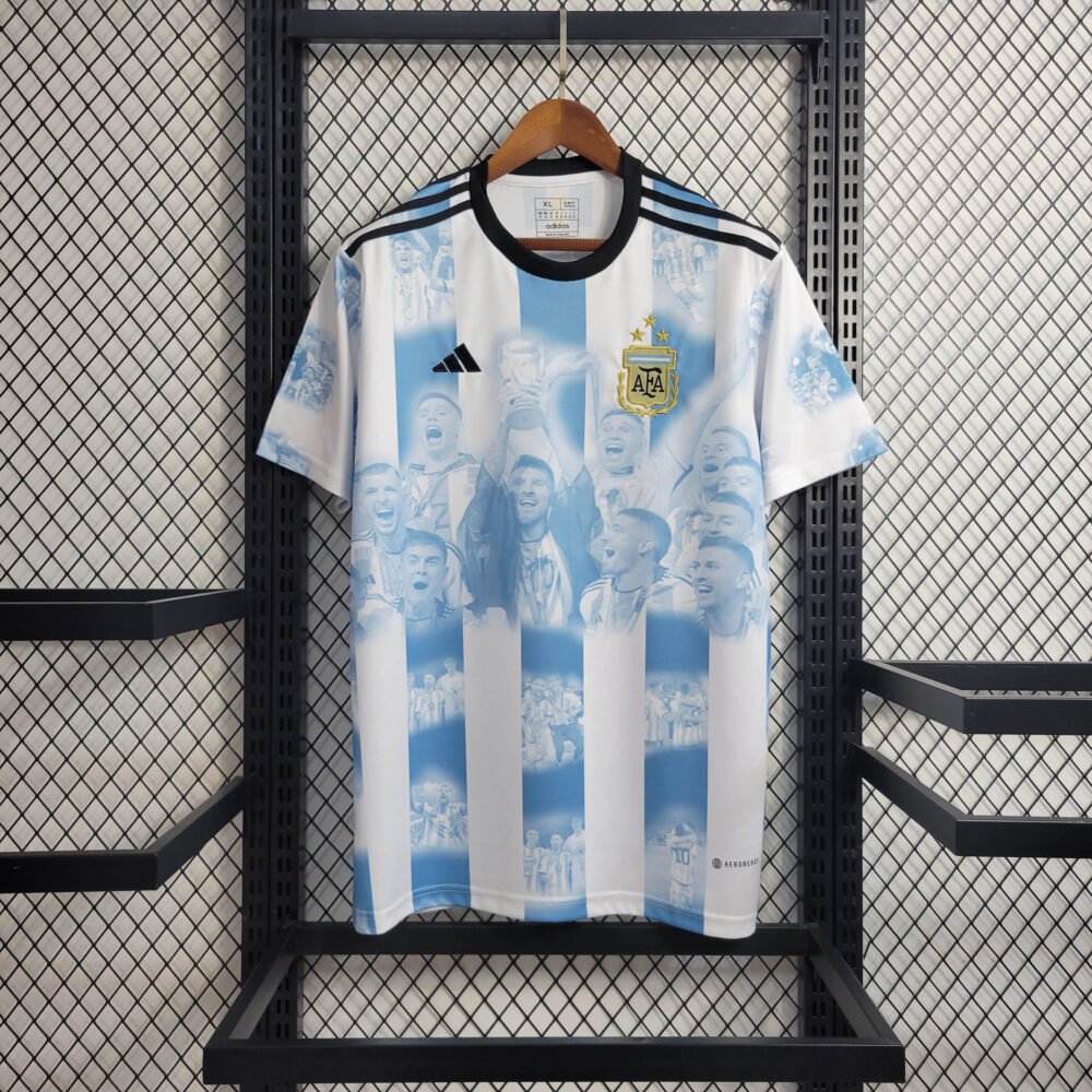 2022 Argentina Home Champion Commemorative Edition Jersey-NO.11 Ball