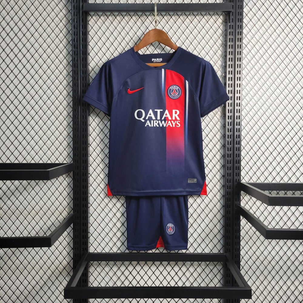2023/2024 Paris Saint-Germain Home Football Shirt Kids Size-NO.11 Ball
