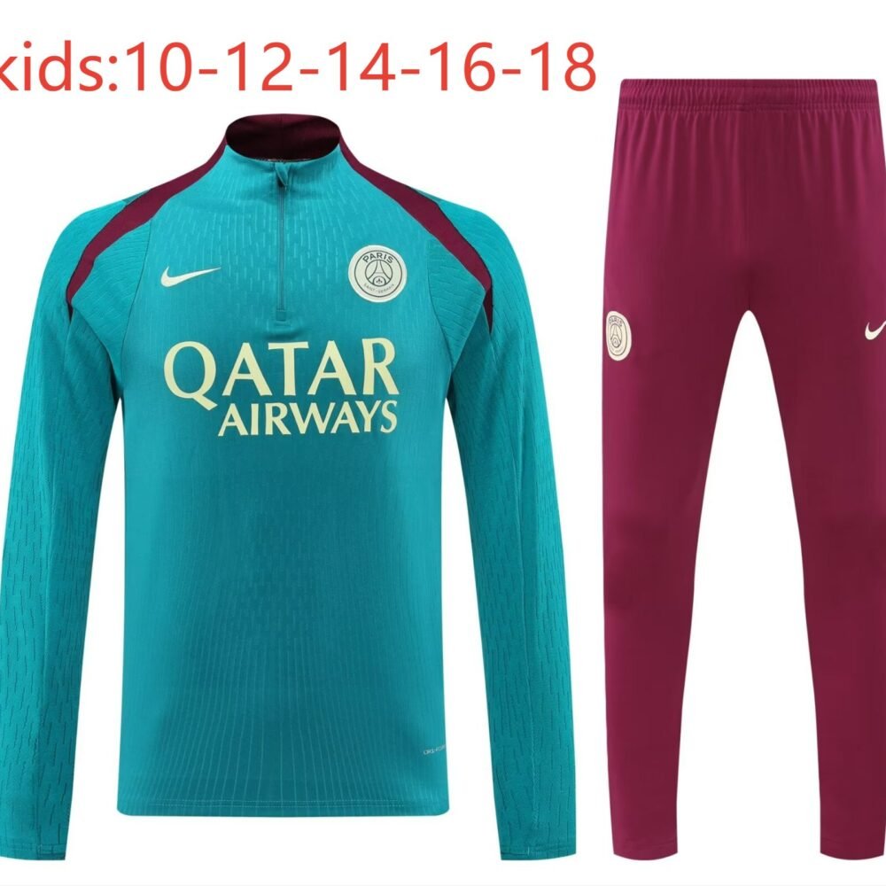 2024/2025 Kids Kit Paris Training Suit Football Shirt