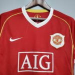 2006/2007 Retro Manchester United Home Football Shirt-NO.11 Ball