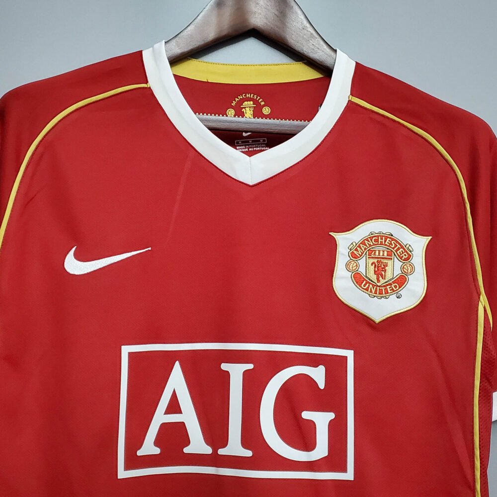 2006/2007 Retro Manchester United Home Football Shirt-NO.11 Ball