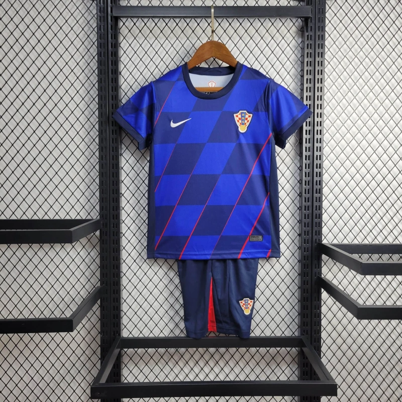 2024 Croatia Away Football Shirt Kids Size-NO.11 Ball