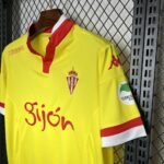 2015/2016 Retro Sporting de Gijon Away Football Shirt-NO.11 Ball
