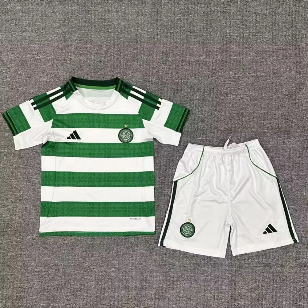 2025/2026 Celtic Home Football shirtKids size 1:1 Thai Quality