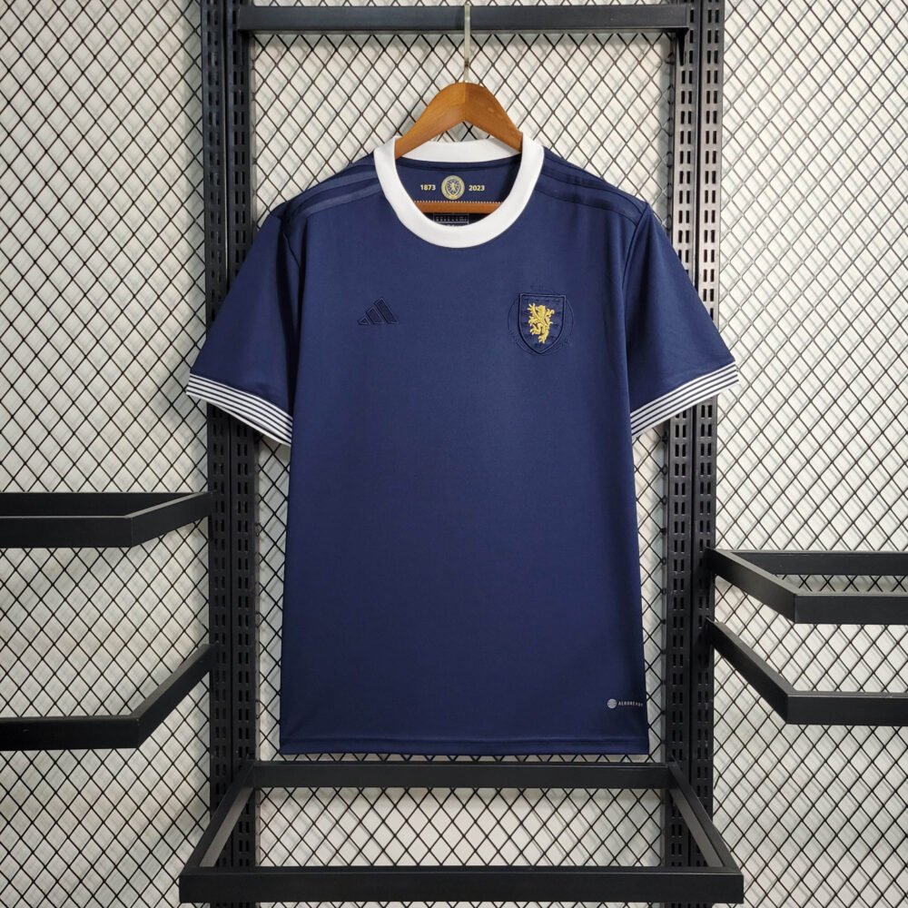 2023 Scotland 150th Anniversary Edition Navy Blue Football Shirt-NO.11 Ball