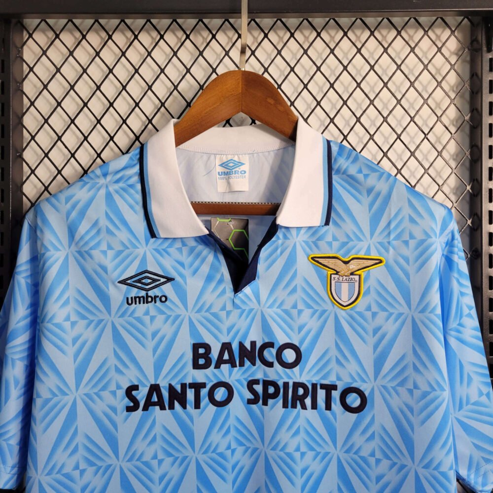 1991/1992 Retro Lazio Home Football Shirt-NO.11 Ball
