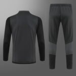2023/2024 Real Madrid Half-Pull Training Suit Gray-black Football Shirt Set-NO.11 Ball
