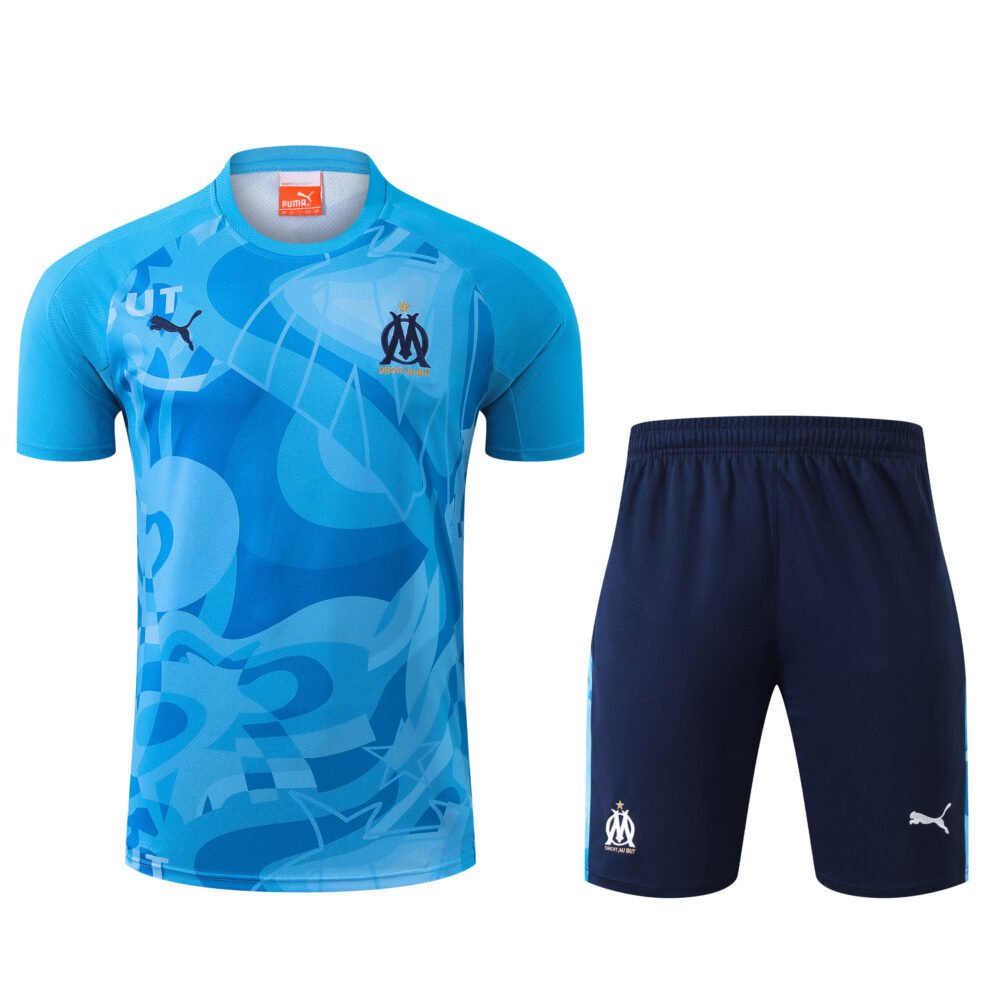 2024/2025 Olympique Marseille Training Wear Suit Shirt-NO.11 Ball