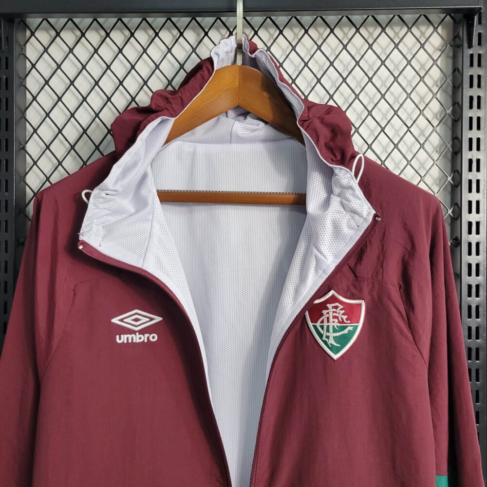 2023/2024 Fluminense Windbreaker Deep Red Football Shirt-NO.11 Ball