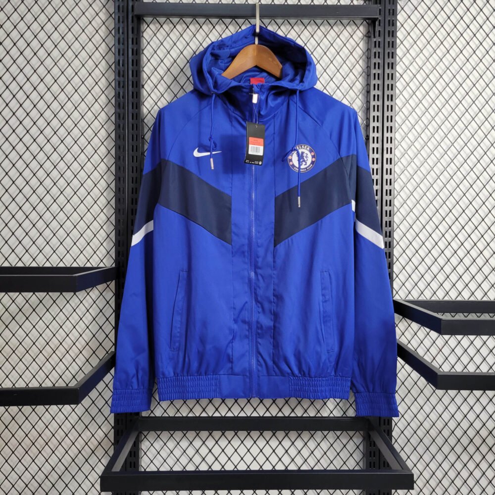 2023/2024 Chelsea Windbreaker Blue Football Shirt-NO.11 Ball