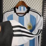 2022 Long Sleeve Argentina Home Football Shirt-NO.11 Ball