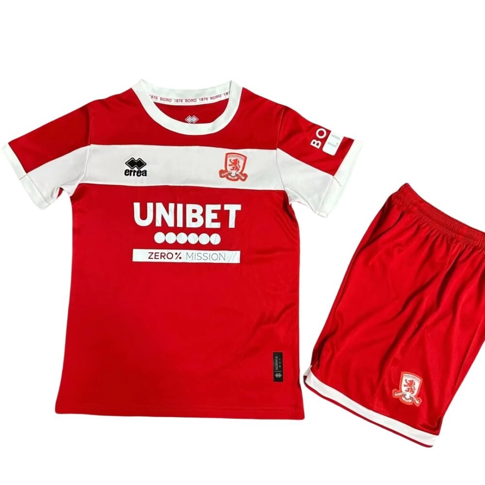 2024/2025 Middlesbrough Home Football Shirt Kids Size-NO.11 Ball