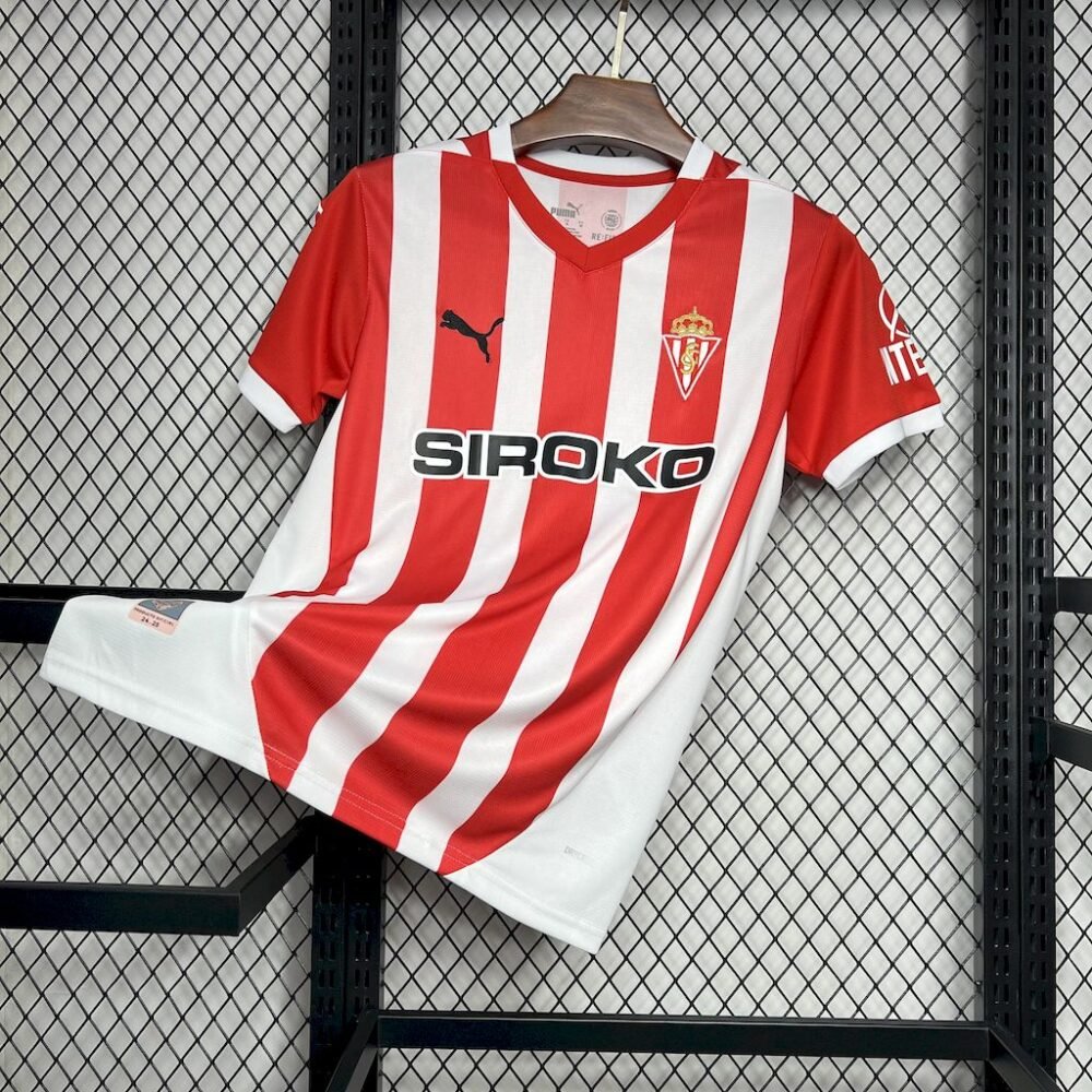 2024/2025 Sporting de Gijon Home Football Shirt-NO.11 Ball
