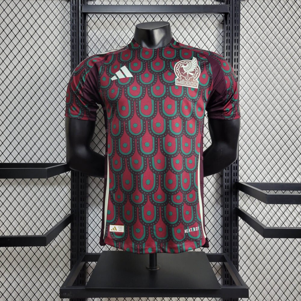 2024 Player Version Mexico Home Football Shirt-NO.11 Ball