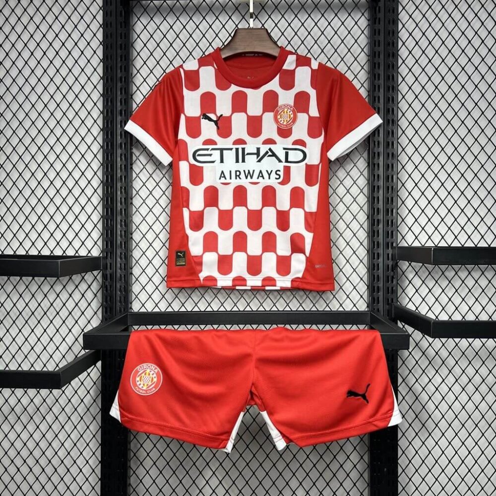 2024/2025 Girona Home Football Shirt Kids Size-NO.11 Ball