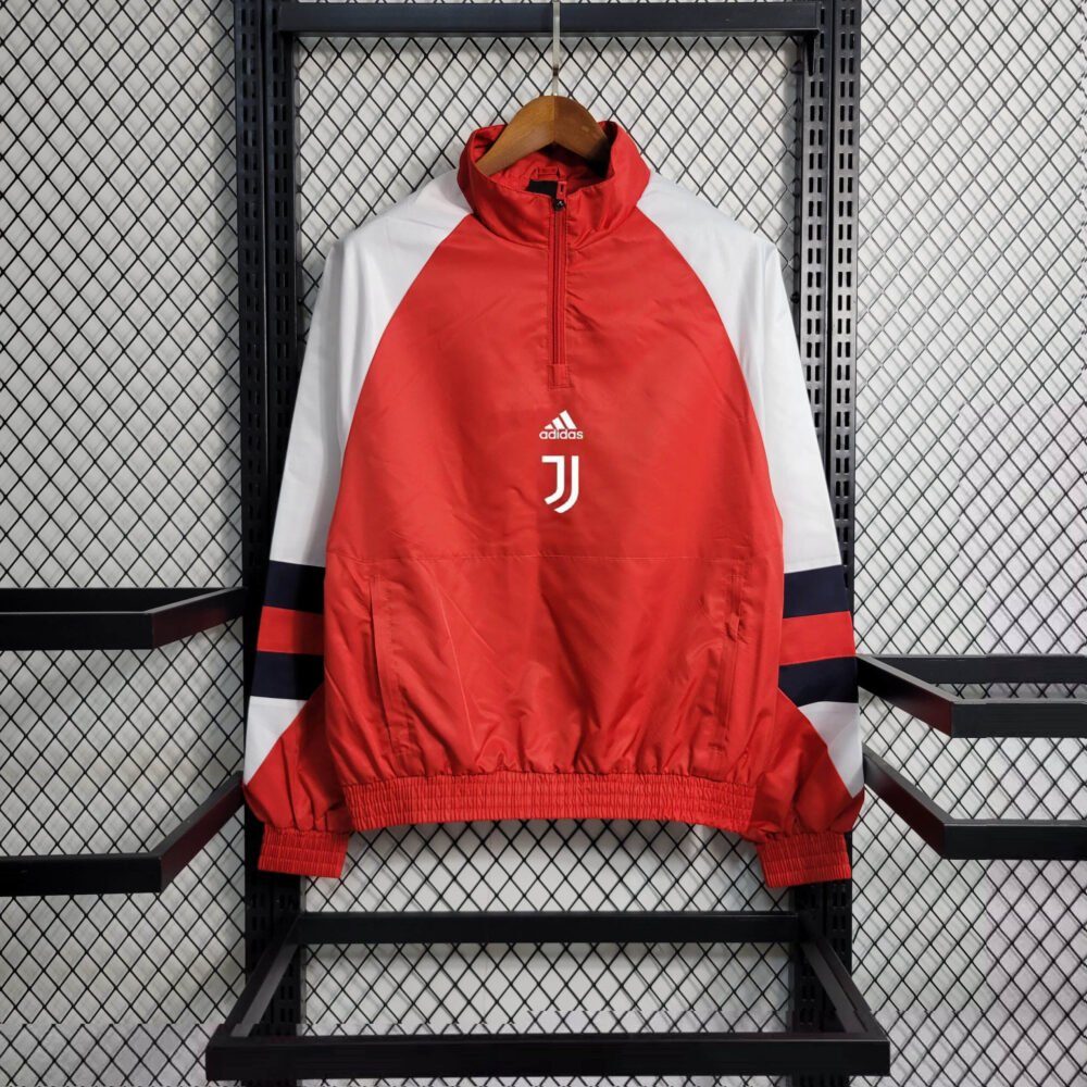 2023/2024 Juventus Windbreaker Red Football Shirt-NO.11 Ball
