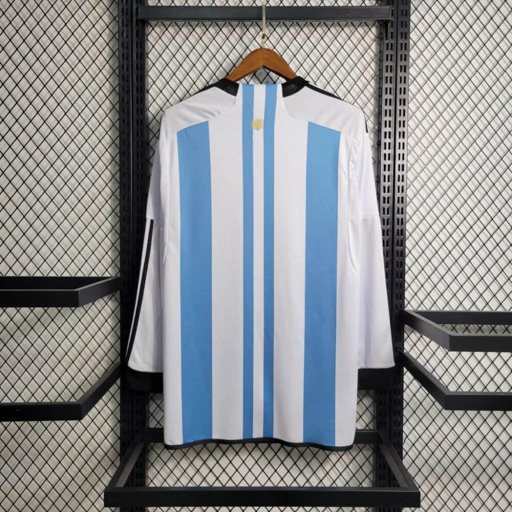 2022 Long Sleeve Argentina Home Football Shirt-NO.11 Ball