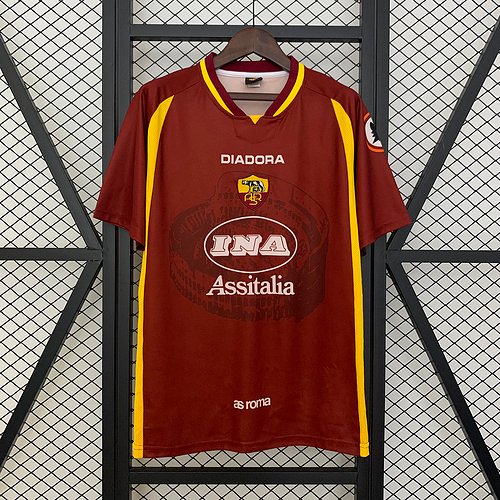 2000/2001 Retro As Roma Home Football Shirt