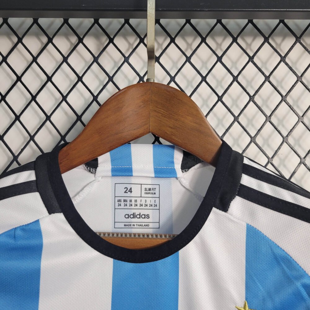 2022 Argentina Home Football Shirt Kids Size-NO.11 Ball