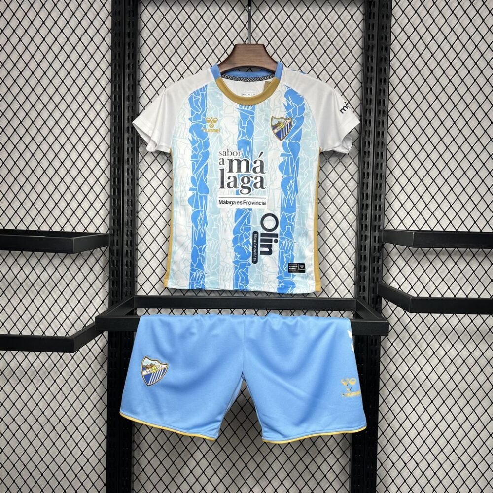 2024/2025 Malaga Home Football Shirt Kids Size-NO.11 Ball