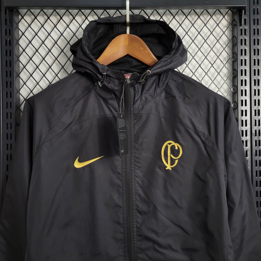 2023/2024 Corinthians Windbreaker Black Football Shirt-NO.11 Ball
