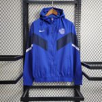 2023/2024 Paris Saint-Germain Windbreaker Blue Football Shirt-NO.11 Ball