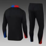 2024/2025 Barcelona Half-Pull Training Suit Black Football Shirt Set-NO.11 Ball