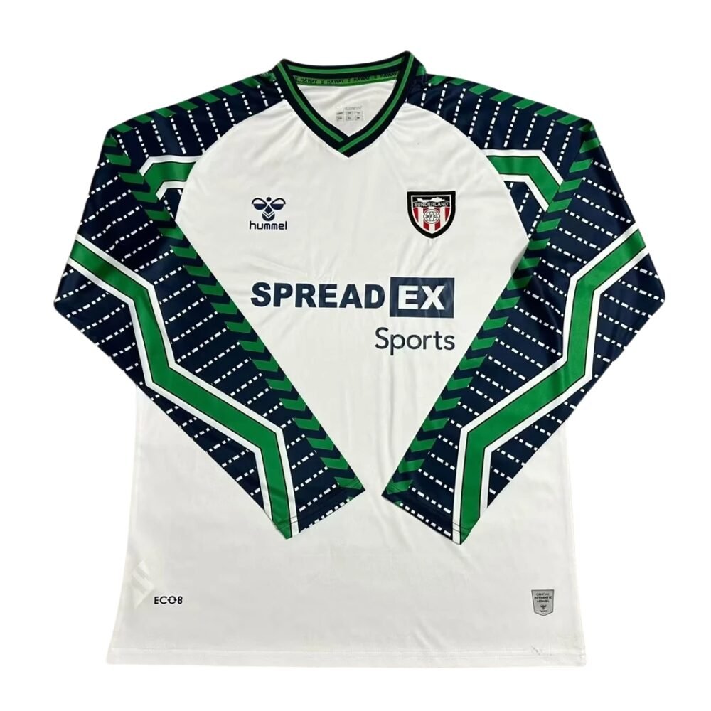 2024/2025 Long Sleeve Sunderland Away Football Shirt-NO.11 Ball