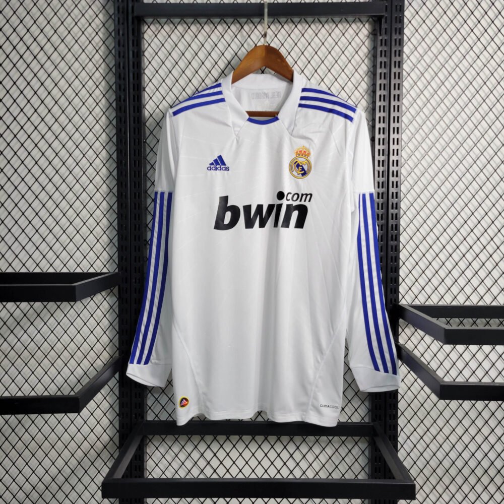 2010/2011 Retro Long Sleeve Real Madrid Home Football Shirt-NO.11 Ball