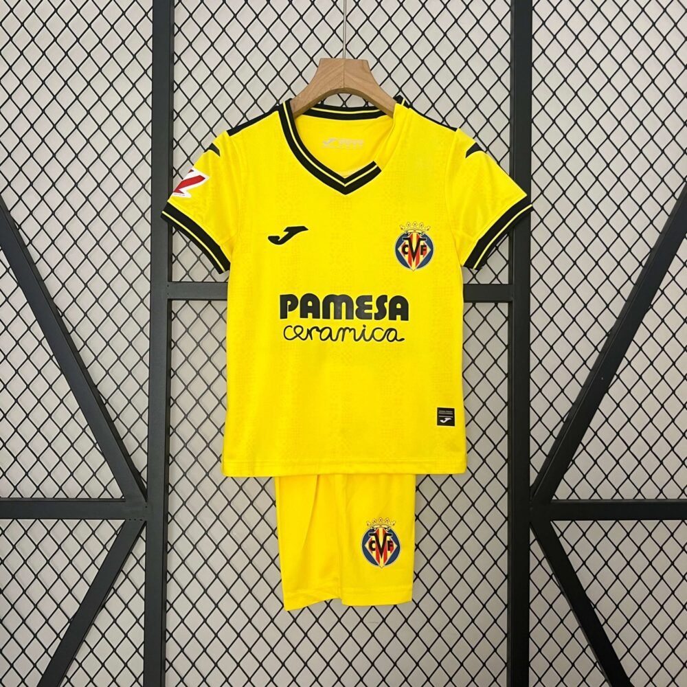 2024/2025 Villarreal Home Football Shirt Kids Size-NO.11 Ball