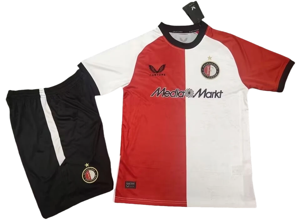 2024/2025 Feyenoord Home Football Shirt Kids Size-NO.11 Ball