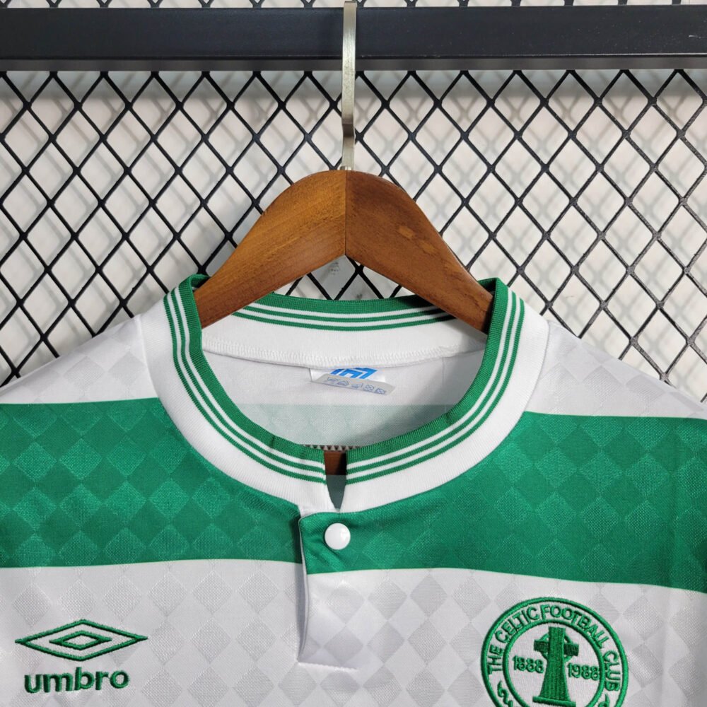 1987/1988 Retro Long Sleeve Celtic Home Football Shirt-NO.11 Ball