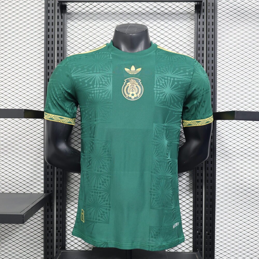 2024 Player Version Mexico Trophy Green Football Shirt