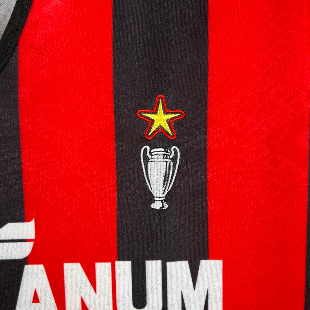 1989/1990 Retro AC Milan Home Football Shirt-NO.11 Ball